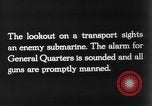 Image of Illustration of defenses aboard US troop transport vessels Atlantic Ocean, 1918, second 18 stock footage video 65675068756
