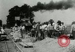 Image of tourists sightseeing in America in Model T cars Western United States USA, 1919, second 42 stock footage video 65675068821