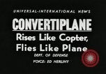 Standbild Bell XV-3 convertiplane "tiltrotor" Flugzeug Texas United States USA, 1955, aus Sekunde 15 historischem Filmmaterial Videoclip 65675068824