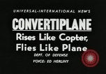 Standbild Bell XV-3 convertiplane "tiltrotor" Flugzeug Texas United States USA, 1955, aus Sekunde 16 historischem Filmmaterial Videoclip 65675068824