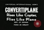 Standbild Bell XV-3 convertiplane "tiltrotor" Flugzeug Texas United States USA, 1955, aus Sekunde 17 historischem Filmmaterial Videoclip 65675068824