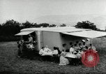 Image Setra bus Camping et de la remorque Autriche, 1955, de la seconde 49 séquences d'archives historiques vidéo 65675068827