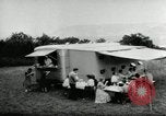 Image Setra bus Camping et de la remorque Autriche, 1955, de la seconde 51 séquences d'archives historiques vidéo 65675068827