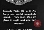 Immagine di Parachutist jump Illinois United States USA, 1930, secondo 8 filmato di repertorio 65675068848