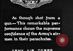 Immagine di Parachutist jump Illinois United States USA, 1930, secondo 48 filmato di repertorio 65675068848