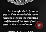 Immagine di Parachutist jump Illinois United States USA, 1930, secondo 52 filmato di repertorio 65675068848