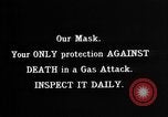 Immagine di Maschera a gas United States USA, 1919, secondo 11 filmato di repertorio 65675068862