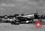 Standbild P-47D Thunderbolt Flugzeuge Lignerolles Normandie Frankreich, 1944, aus Sekunde 13 historischem Filmmaterial Videoclip 65675068869