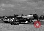 Standbild P-47D Thunderbolt Flugzeuge Lignerolles Normandie Frankreich, 1944, aus Sekunde 14 historischem Filmmaterial Videoclip 65675068869