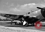 Standbild P-47D Thunderbolt Flugzeuge Lignerolles Normandie Frankreich, 1944, aus Sekunde 22 historischem Filmmaterial Videoclip 65675068869