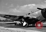 Standbild P-47D Thunderbolt Flugzeuge Lignerolles Normandie Frankreich, 1944, aus Sekunde 25 historischem Filmmaterial Videoclip 65675068869