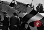Standbild P-47D Thunderbolt Flugzeuge Lignerolles Normandie Frankreich, 1944, aus Sekunde 41 historischem Filmmaterial Videoclip 65675068869