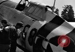 Standbild P-47D Thunderbolt Flugzeuge Lignerolles Normandie Frankreich, 1944, aus Sekunde 42 historischem Filmmaterial Videoclip 65675068869