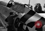 Standbild P-47D Thunderbolt Flugzeuge Lignerolles Normandie Frankreich, 1944, aus Sekunde 50 historischem Filmmaterial Videoclip 65675068869