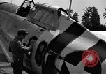 Standbild P-47D Thunderbolt Flugzeuge Lignerolles Normandie Frankreich, 1944, aus Sekunde 52 historischem Filmmaterial Videoclip 65675068869