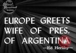 Immagine di Eva Peron Spagna, 1947, secondo 3 filmato di repertorio 65675068878