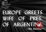 Immagine di Eva Peron Spagna, 1947, secondo 4 filmato di repertorio 65675068878