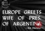 Immagine di Eva Peron Spagna, 1947, secondo 5 filmato di repertorio 65675068878