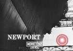 Image of Launching of aircraft carrier Hornet (CV-12) Newport News Virginia USA, 1943, second 8 stock footage video 65675068883