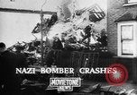 Image of Nazi bomber crash United Kingdom, 1940, second 9 stock footage video 65675068885