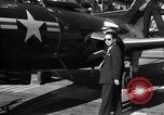 Image of King Faisal II and Prince Abdul-Ilah aboard USS Oriskany CV-34 San Diego California USA, 1952, second 7 stock footage video 65675068899