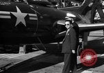 Image of King Faisal II and Prince Abdul-Ilah aboard USS Oriskany CV-34 San Diego California USA, 1952, second 8 stock footage video 65675068899
