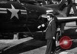 Image of King Faisal II and Prince Abdul-Ilah aboard USS Oriskany CV-34 San Diego California USA, 1952, second 10 stock footage video 65675068899