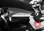 Image of King Faisal II and Prince Abdul-Ilah aboard USS Oriskany CV-34 San Diego California USA, 1952, second 15 stock footage video 65675068899
