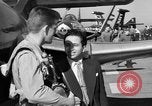 Image of King Faisal II and Prince Abdul-Ilah aboard USS Oriskany CV-34 San Diego California USA, 1952, second 28 stock footage video 65675068899