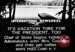 Image President Coolidge à White Pine Campo Paul Smiths New York USA, 1926, de la seconde 3 séquences d'archives historiques vidéo 65675068973