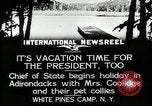 Image President Coolidge à White Pine Campo Paul Smiths New York USA, 1926, de la seconde 5 séquences d'archives historiques vidéo 65675068973