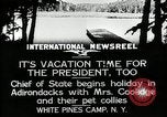 Image President Coolidge à White Pine Campo Paul Smiths New York USA, 1926, de la seconde 6 séquences d'archives historiques vidéo 65675068973