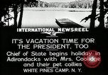 Image President Coolidge à White Pine Campo Paul Smiths New York USA, 1926, de la seconde 11 séquences d'archives historiques vidéo 65675068973