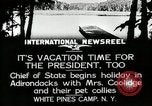 Image President Coolidge à White Pine Campo Paul Smiths New York USA, 1926, de la seconde 14 séquences d'archives historiques vidéo 65675068973