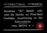 Immagine di John Calvin Coolidge Paul Smiths New York USA, 1926, secondo 1 filmato di repertorio 65675068975