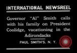 Immagine di John Calvin Coolidge Paul Smiths New York USA, 1926, secondo 3 filmato di repertorio 65675068975