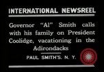 Immagine di John Calvin Coolidge Paul Smiths New York USA, 1926, secondo 7 filmato di repertorio 65675068975