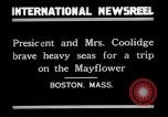 Standbild Präsident Calvin Coolidge in Boston Boston Massachusetts USA, 1926, aus Sekunde 4 historischem Filmmaterial Videoclip 65675068979