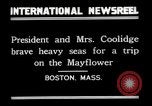 Standbild Präsident Calvin Coolidge in Boston Boston Massachusetts USA, 1926, aus Sekunde 7 historischem Filmmaterial Videoclip 65675068979