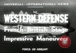 Image of French-British Naval maneuvers Mediterranean Sea, 1950, second 1 stock footage video 65675068986