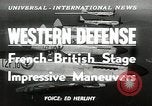 Image of French-British Naval maneuvers Mediterranean Sea, 1950, second 5 stock footage video 65675068986