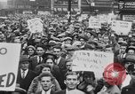 Image of Demonstrators in Manhattan during the Depression New York City United States USA, 1930, second 11 stock footage video 65675069017