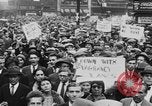 Image of Demonstrators in Manhattan during the Depression New York City United States USA, 1930, second 12 stock footage video 65675069017