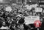 Image of Demonstrators in Manhattan during the Depression New York City United States USA, 1930, second 14 stock footage video 65675069017