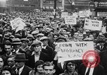 Image of Demonstrators in Manhattan during the Depression New York City United States USA, 1930, second 15 stock footage video 65675069017