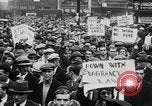 Image of Demonstrators in Manhattan during the Depression New York City United States USA, 1930, second 16 stock footage video 65675069017