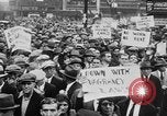 Image of Demonstrators in Manhattan during the Depression New York City United States USA, 1930, second 17 stock footage video 65675069017