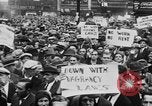 Image of Demonstrators in Manhattan during the Depression New York City United States USA, 1930, second 19 stock footage video 65675069017