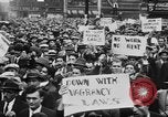 Image of Demonstrators in Manhattan during the Depression New York City United States USA, 1930, second 21 stock footage video 65675069017