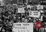 Image of Demonstrators in Manhattan during the Depression New York City United States USA, 1930, second 23 stock footage video 65675069017